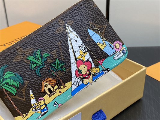 L.V Key Pouch Vivienne Holidays Monogram Canvas M82615