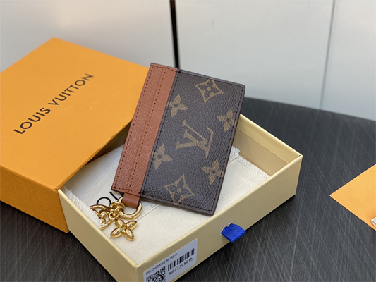 L.V Charms Card Holder Monogram Canvas Brown M82739