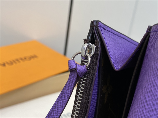 L.V Emilie Wallet Monogram Canvas Purple M82919