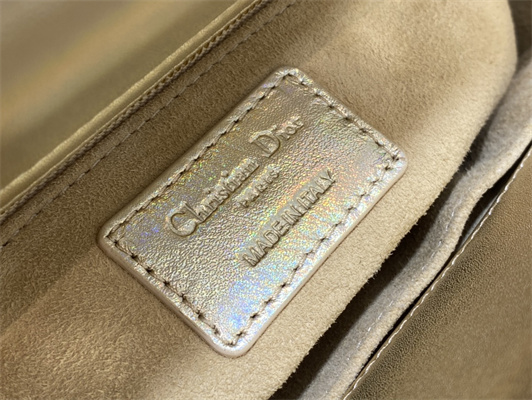 cd small lady di.or my abcD*or bag cannage lambskin gold tone metal champagne gold