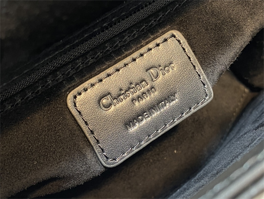 cd small lady di.or my abcd*or bag cannage calfskin with Di*m*nd motif black