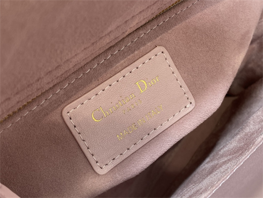 cd small lady di.or my abcD*or bag cannage lambskin gold tone metal pearlescent melocoton pink