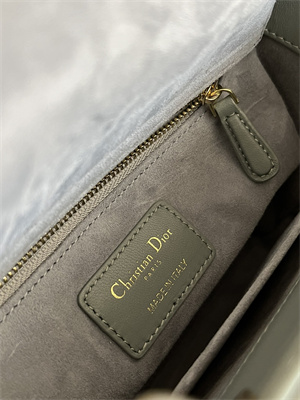 cd small lady di.or my abcD*or bag cannage lambskin gold tone metal stone grey