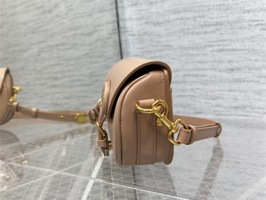 CD Di.or Bobby East-West Bag Box Calfskin Rose Des Vents