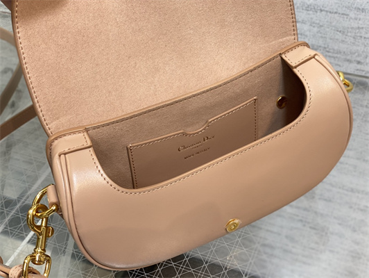 CD Di.or Bobby East-West Bag Box Calfskin Rose Des Vents