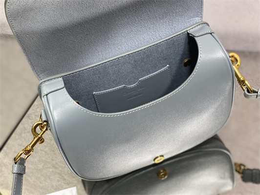 CD Medium Di.or Bobby Bag Box Calfskin Blue