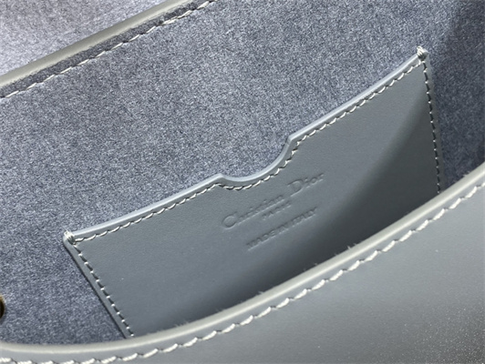 CD Medium Di.or Bobby Bag Box Calfskin Blue