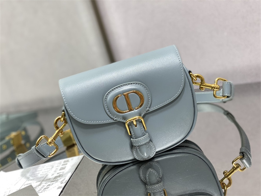 CD Small Di.or Bobby Bag Box Calfskin Blue