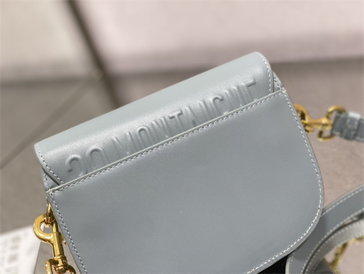 CD Small Di.or Bobby Bag Box Calfskin Blue