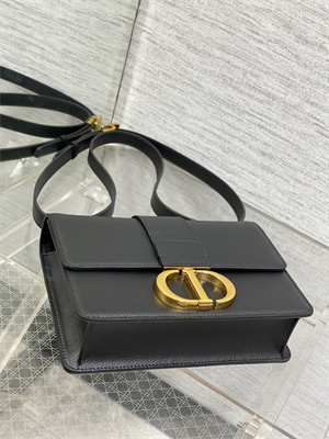 CD 30 Montaigne Bag Grained Calfskin Black