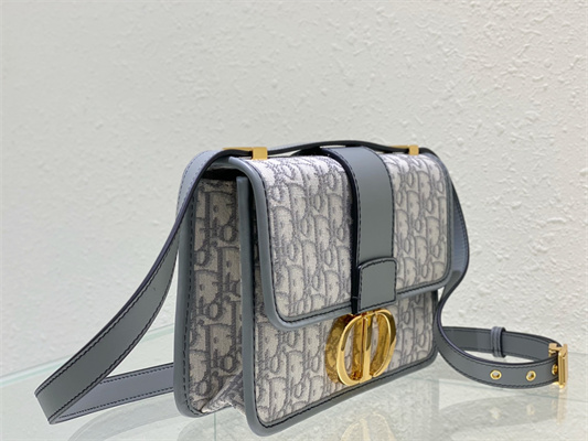 CD 30 Montaigne Bag Grey Oblique Jacquard