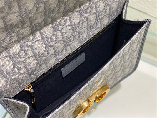 CD 30 Montaigne Bag Grey Oblique Jacquard