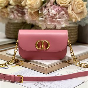 CD Small 30 Montaigne Avenue Bag Box Calfskin Melocoton Pink