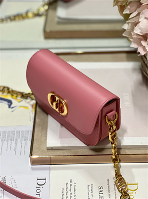 CD Small 30 Montaigne Avenue Bag Box Calfskin Melocoton Pink