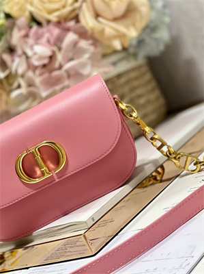 CD Small 30 Montaigne Avenue Bag Box Calfskin Melocoton Pink