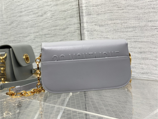 CD 30 Montaigne Avenue Bag Box Calfskin Grey Blue