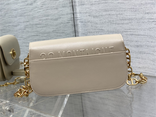 CD 30 Montaigne Avenue Bag Box Calfskin Beige
