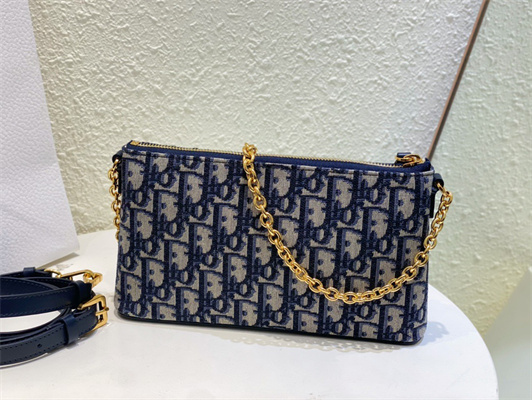 cd miss D*or midi bag blue oblique jacquard