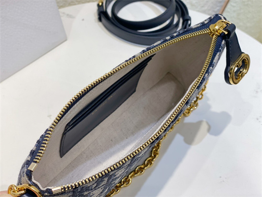 cd miss D*or midi bag blue oblique jacquard