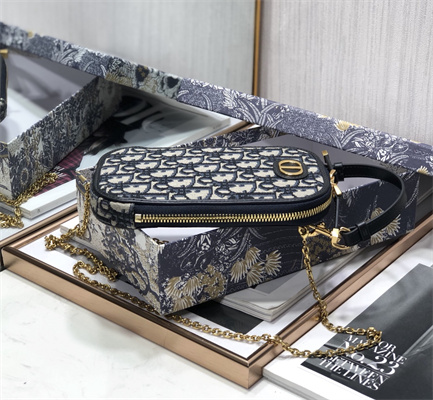 CD 30 Montaigne Phone holder Blue Oblique Jacquard