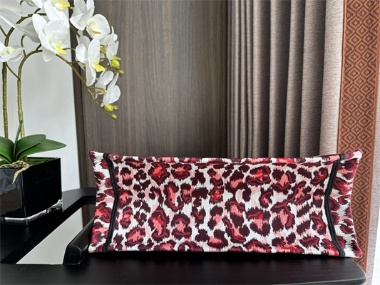 CD Medium Book Tote Pink Multicolor Mizza Embroidery