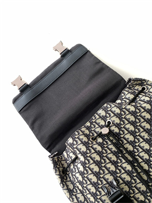 Di.or Explore Backpack Beige and Black Oblique Jacquard