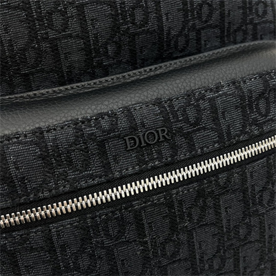 Di.or Rider Backpack Black Oblique Jacquard