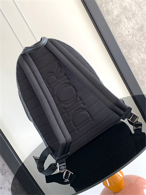 di.or rider backpack black cd Di*m*nd canvas and smooth calfskin