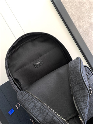 Di.or Safari Backpack Black Oblique Jacquard
