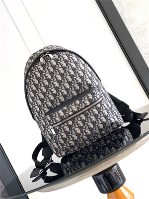 Di.or Kid’s Rider Backpack Beige and Blue Oblique Jacquard