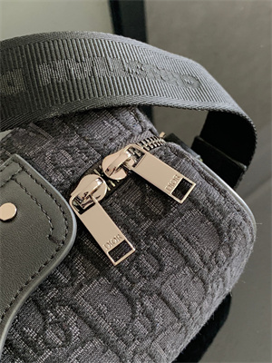 Di.or Lingot 22 Shoulder Bag Black Oblique Jacquard