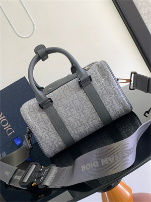 Di.or Lingot 26 Shoulder Bag Grey Oblique Jacquard