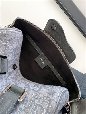 Di.or Lingot 26 Shoulder Bag Grey Oblique Jacquard