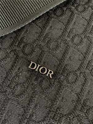 Di.or Lingot 50 Travel Bag Black Oblique Jacquard