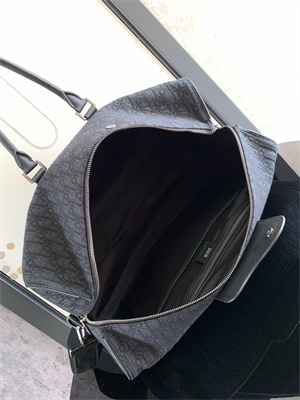 Di.or Lingot 50 Travel Bag Black Oblique Jacquard