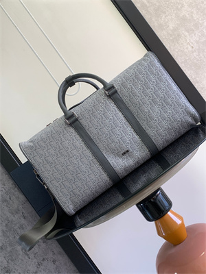 Di.or Lingot 50 Travel Bag Grey Oblique Jacquard