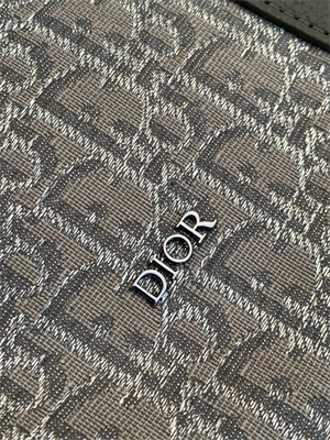 Di.or Lingot 50 Travel Bag Grey Oblique Jacquard