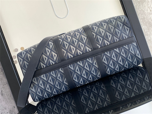 di.or lingot 50 travel bag navy blue cd Di*m*nd canvas