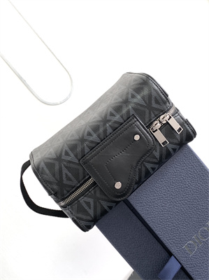 di.or lingot toiletry bag black cd Di*m*nd canvas