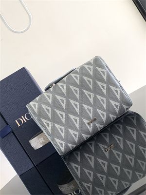 di.or lingot toiletry bag grey cd Di*m*nd canvas