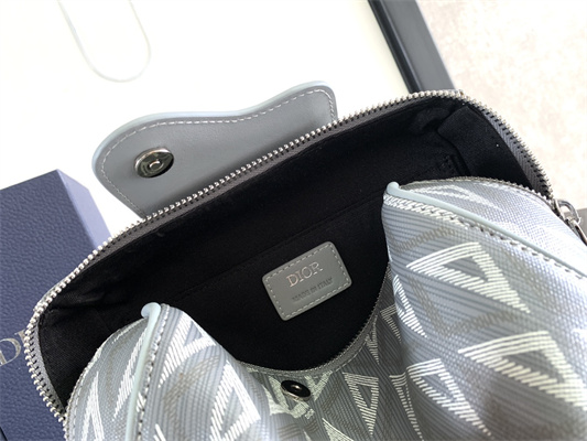 di.or lingot toiletry bag grey cd Di*m*nd canvas