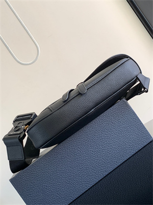 Di.or Saddle Bag Black Grained Calfskin