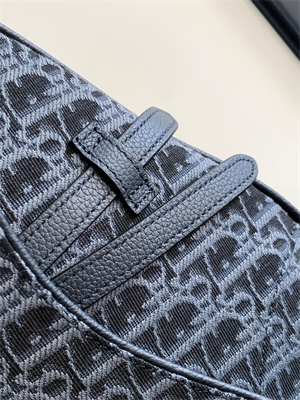 Di.or Saddle Bag Denim Blue Oblique Jacquard