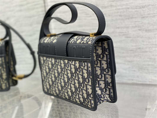 CD 30 Montaigne Bag Blue Oblique Jacquard