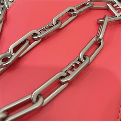 Fen.di Peekaboo Cut Petite Leather Bag Pink Color