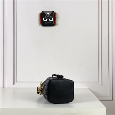 Fen.di MON TRESOR Black Leather Mini Bag