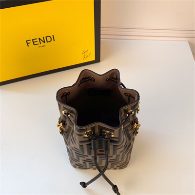 Fen.di MON TRESOR Brown Leather Mini Bag