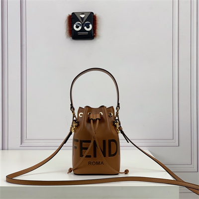 Fen.di MON TRESOR Brown Leather Mini Bag
