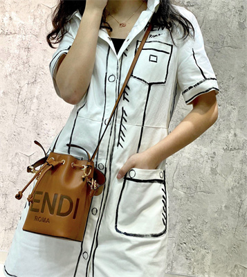 Fen.di MON TRESOR Brown Leather Mini Bag