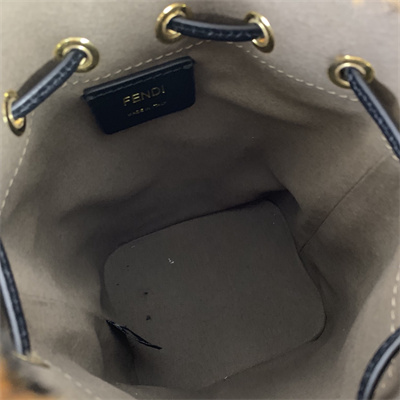 Fen.di MON TRESOR Brown Sheepskin Mini Bag